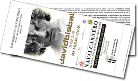 impresion entradas david bisbal